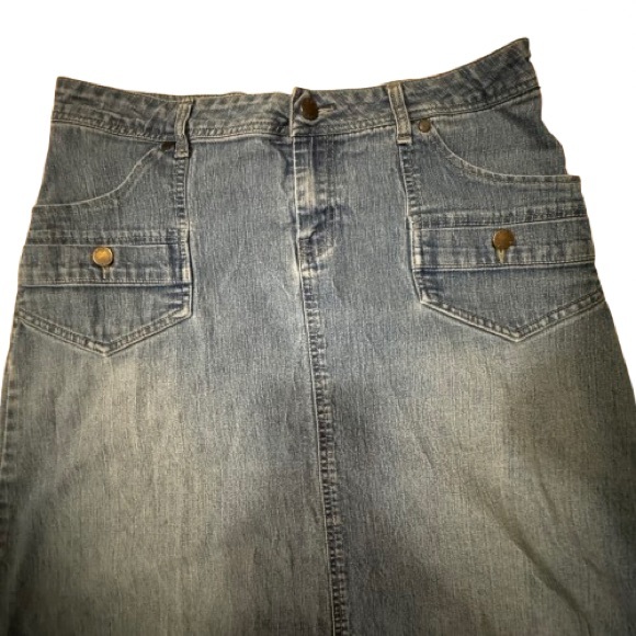 Cato Blue Denim Maxi Skirt - Picture 4 of 7